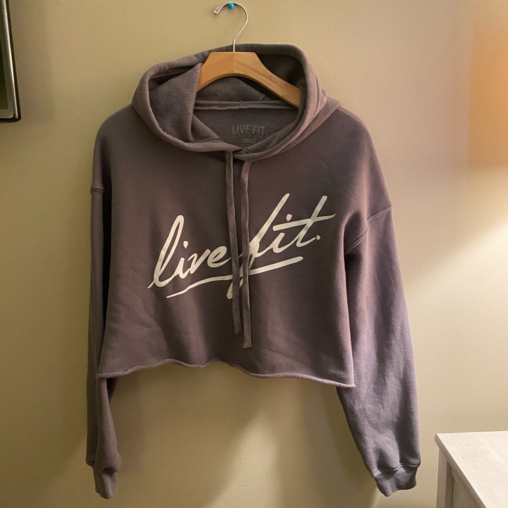 Live fit cropped hoodie